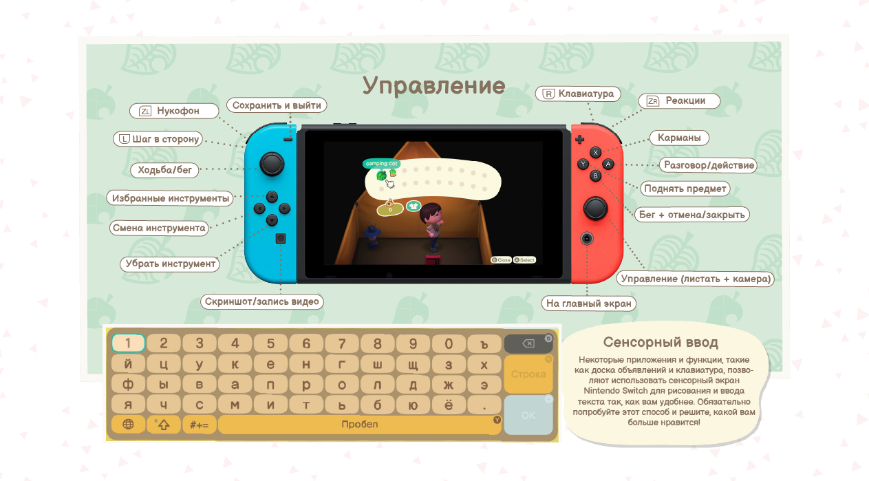 Управление в игре