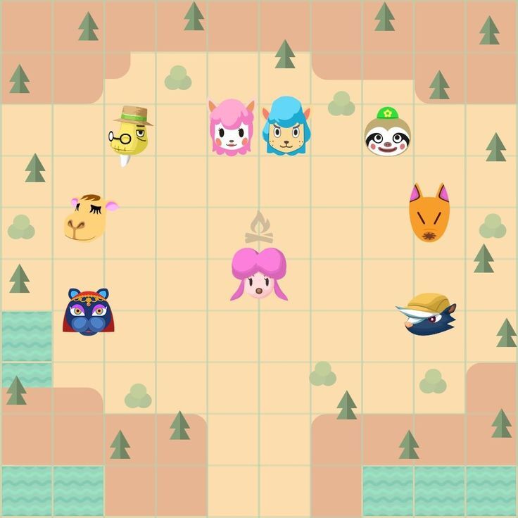 Расположение вагончиков в кемпинге харви