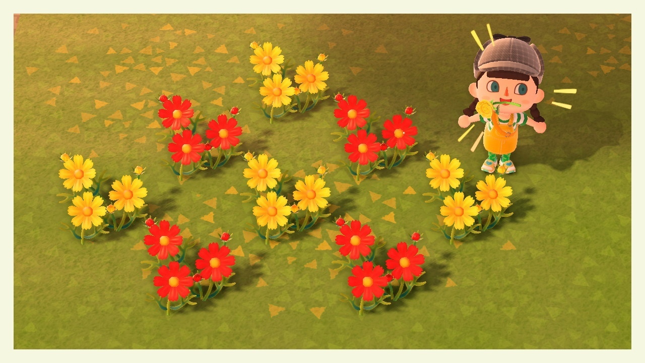 Схема рассадки цветов в квадратик